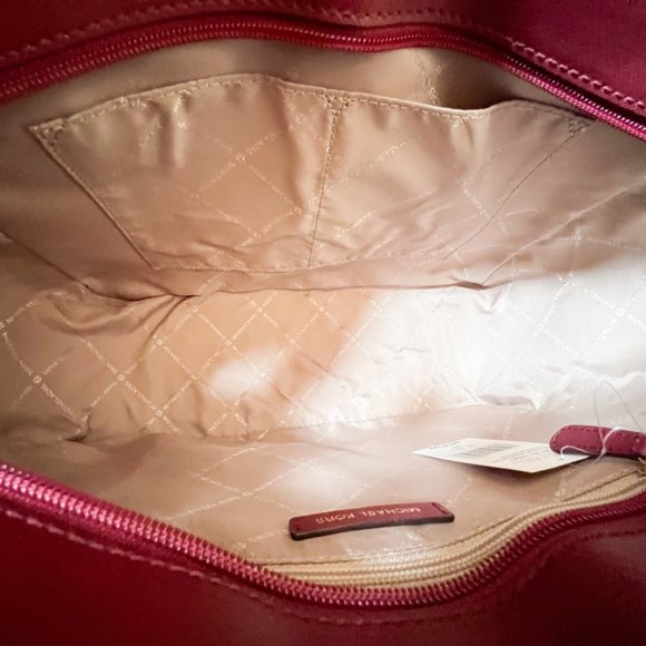 Michael Kors Jet Set Travel Large X Chained Tote Shoulder Bag MK Mulberry Multi - Picture 11 of 13